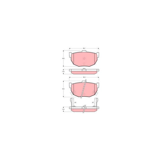 TRW Gdb1010 Brake Pad Set With Acoustic Wear Warning