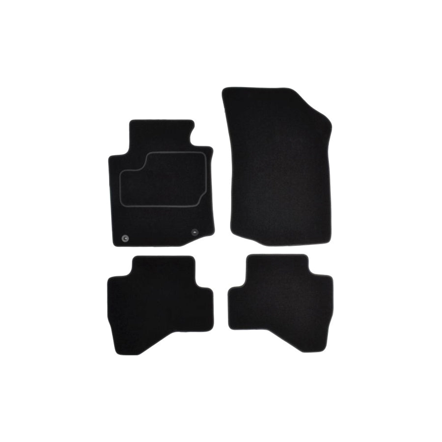 MAMMOOTH A041 CIT80 PRM 01 Floor mat set for CITRO??? C1 I Textile, Front and Rear, Quantity: 4, Black