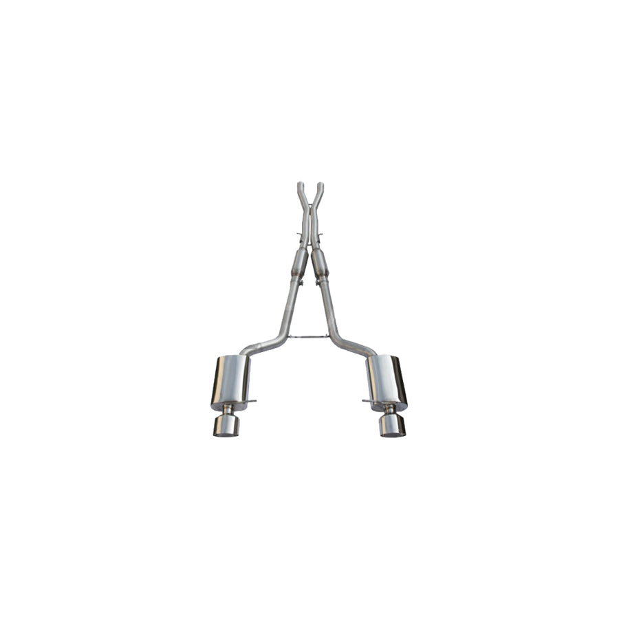 JHM Audi B7 RS4 2.75' Stainless Steel Cat-Back Exhaust With X-Pipe