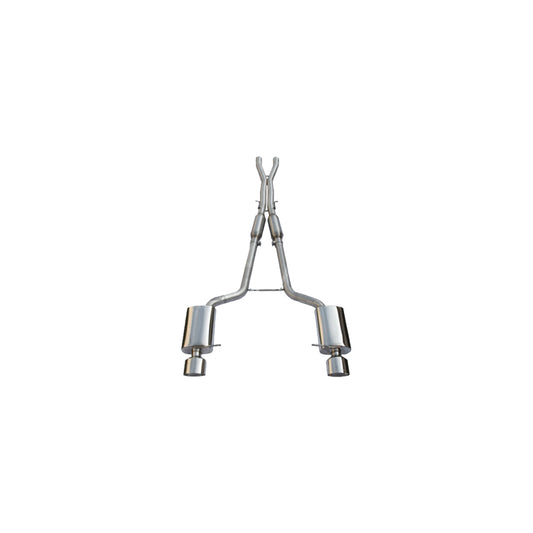 JHM Audi B7 RS4 2.75' Stainless Steel Cat-Back Exhaust With X-Pipe