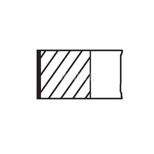 MAHLE ORIGINAL 008 56 V0 Piston Ring Kit Cyl.Bore: 76,0mm