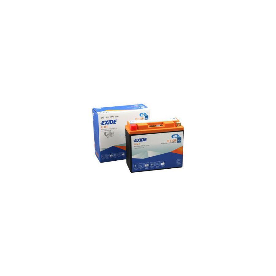 Exide YT12B-BS Li-ion Lithium Motorbike Battery 12V ELT12B | Duco Car Parts UK Car Parts