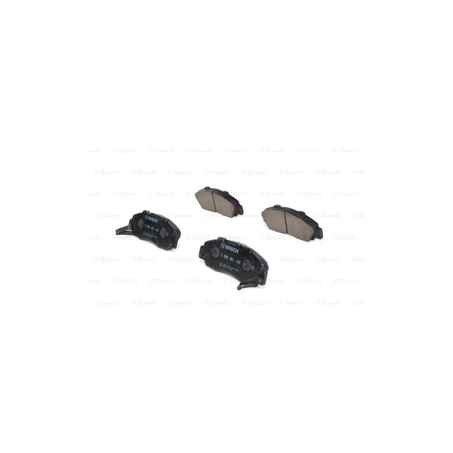 Bosch 0986461142 Brake Pad Set With Acoustic Wear Warning With Anti Squeak Plate BP591