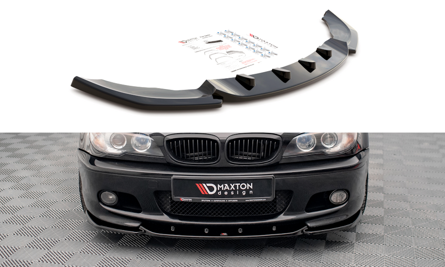 Maxton Design BM-3-46-C-MPACK-FD2T Front Splitter V.2 BMW Series 3 E46 Coupe M-Pack | Duco Car Parts UK Car Parts