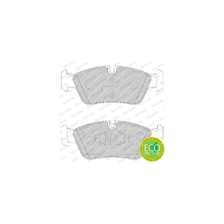 Ferodo Premier Eco Friction Fdb1751 Brake Pad Set Prepared For Wear Indicator With Piston Clip Without Accessories