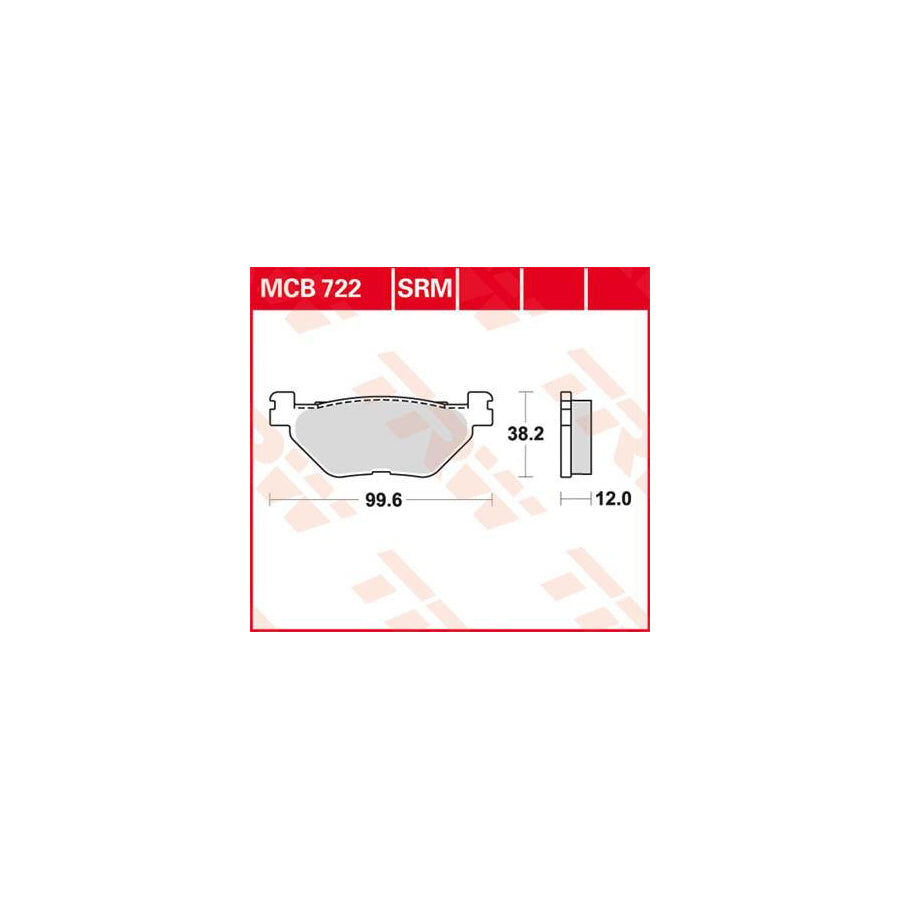 TRW Sinter Maxi Scooter Mcb722Srm Brake Pad Set