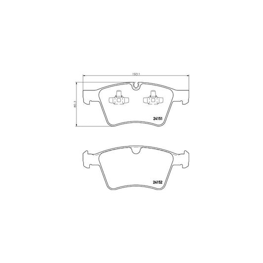 Hella 8DB 355 014 191 Brake Pad Set Prepared For Wear Indicator