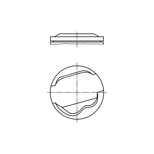 MAHLE ORIGINAL 082 58 00 Piston 92,0 mm, without cooling duct