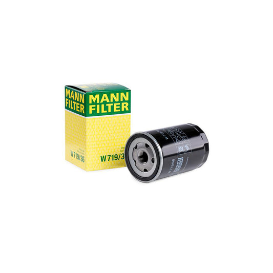 MANN-FILTER W 719/36 Oil Filter Spin-on Filter, with one anti-return valve