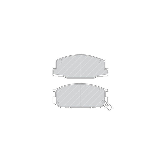 Ferodo Premier Fvr757 Brake Pad Set With Acoustic Wear Warning