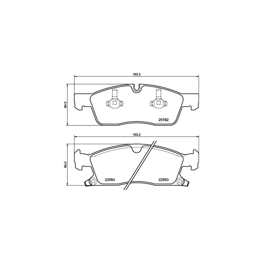 Brembo P 37 027 Brake Pad Set For Jeep Grand Cherokee Iv Wk Wk2 With Acoustic Wear Warning With Anti Squeak Plate With Piston Clip