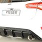 Rieger 00088194 Ford DEH Focus 4 Rear Diffuser for Sport Tailpipe Left & Right (Inc. Focus 4 ST) - Glossy Black