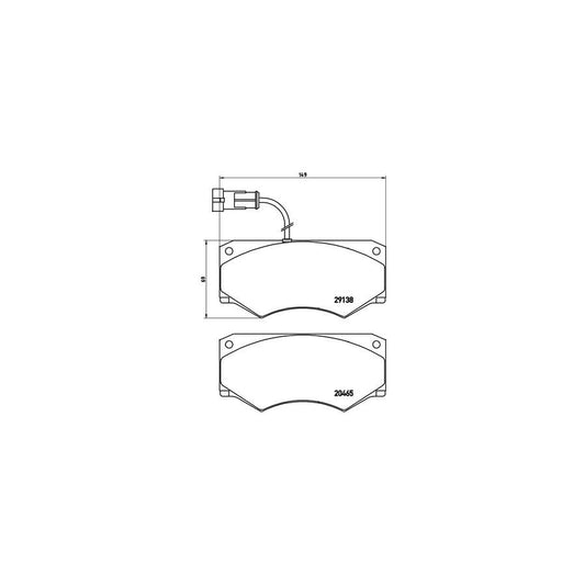 Brembo P A6 016 Brake Pad Set For Iveco Daily