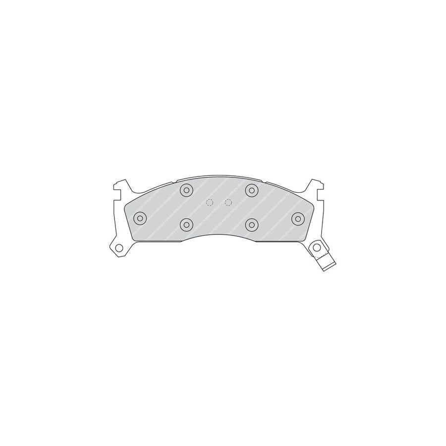 Ferodo Sl Fsl1612 Brake Pad Set Prepared For Wear Indicator