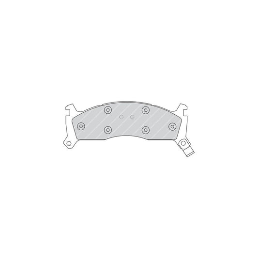 Ferodo Sl Fsl1612 Brake Pad Set Prepared For Wear Indicator