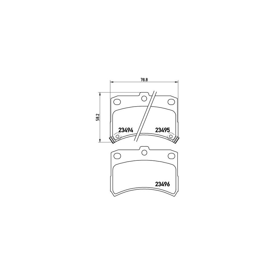Brembo P 16 009 Brake Pad Set With Acoustic Wear Warning