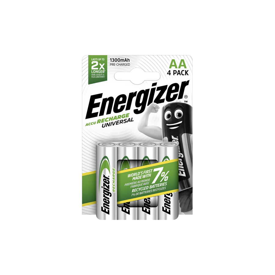 Energizer AA 1300 mAh Accu Recharge extreme (Card of 4) | Duco Car Parts UK Car Parts