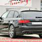 Rieger 00055506 Audi B8 B81 A4 Rear Diffuser for Original Tailpipe Left & RIght