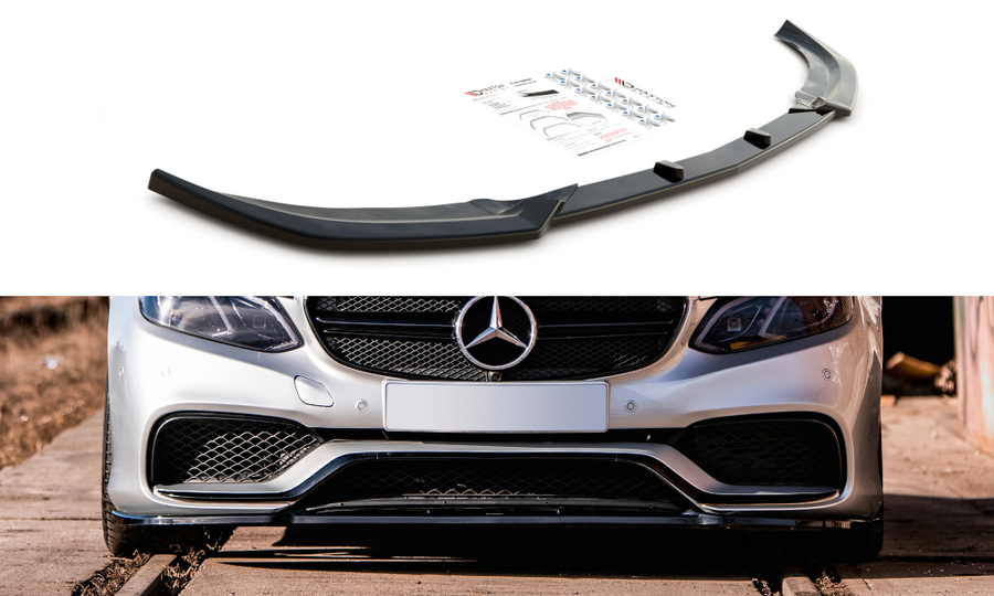 Maxton Design ME-E-212F-AMG-FD1T Front Splitter Mercedes Benz E63 AMG Sedan W212 Facelift | Duco Car Parts UK Car Parts