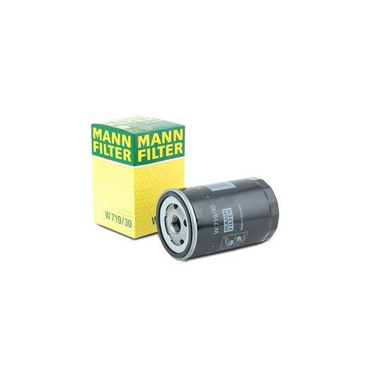 MANN-FILTER W 719/30 Oil Filter Spin-on Filter, with one anti-return valve