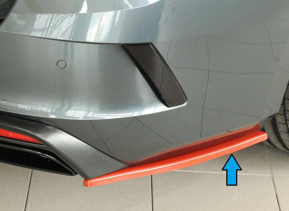 Rieger 00079039 Skoda NX Octavia RS Right Rear Side Splitter -  Matte Black