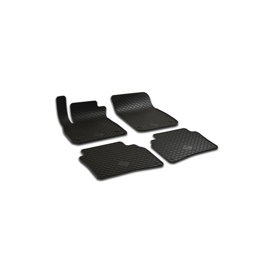 WALSER Tailored 50820 Floor mat set for OPEL INSIGNIA Elastomer, Front and Rear, Quantity: 4, Black