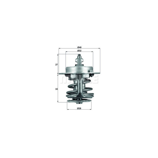 MAHLE ORIGINAL TX 63 88 Engine thermostat Opening Temperature: 88°C, without gasket / seal