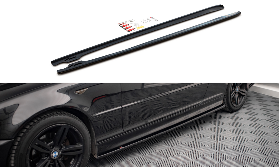 Maxton Design BM-3-46-C-MPACK-SD2T Side Skirts Diffusers V.2 BMW Series 3 E46 M-Pack Coupe | Duco Car Parts UK Car Parts
