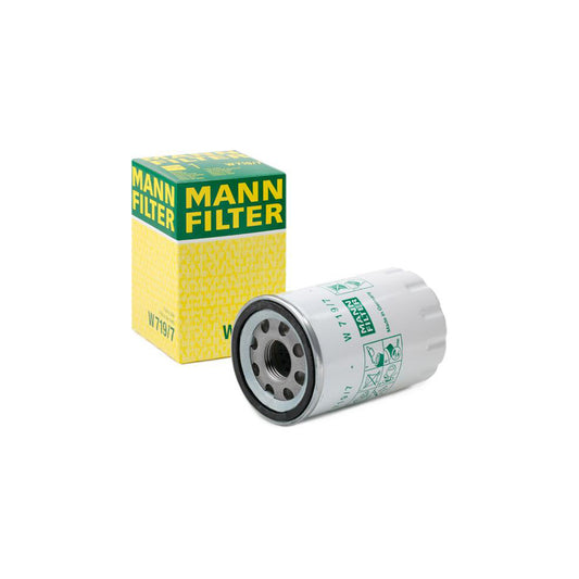 MANN-FILTER W 719/7 Oil Filter Spin-on Filter, with one anti-return valve