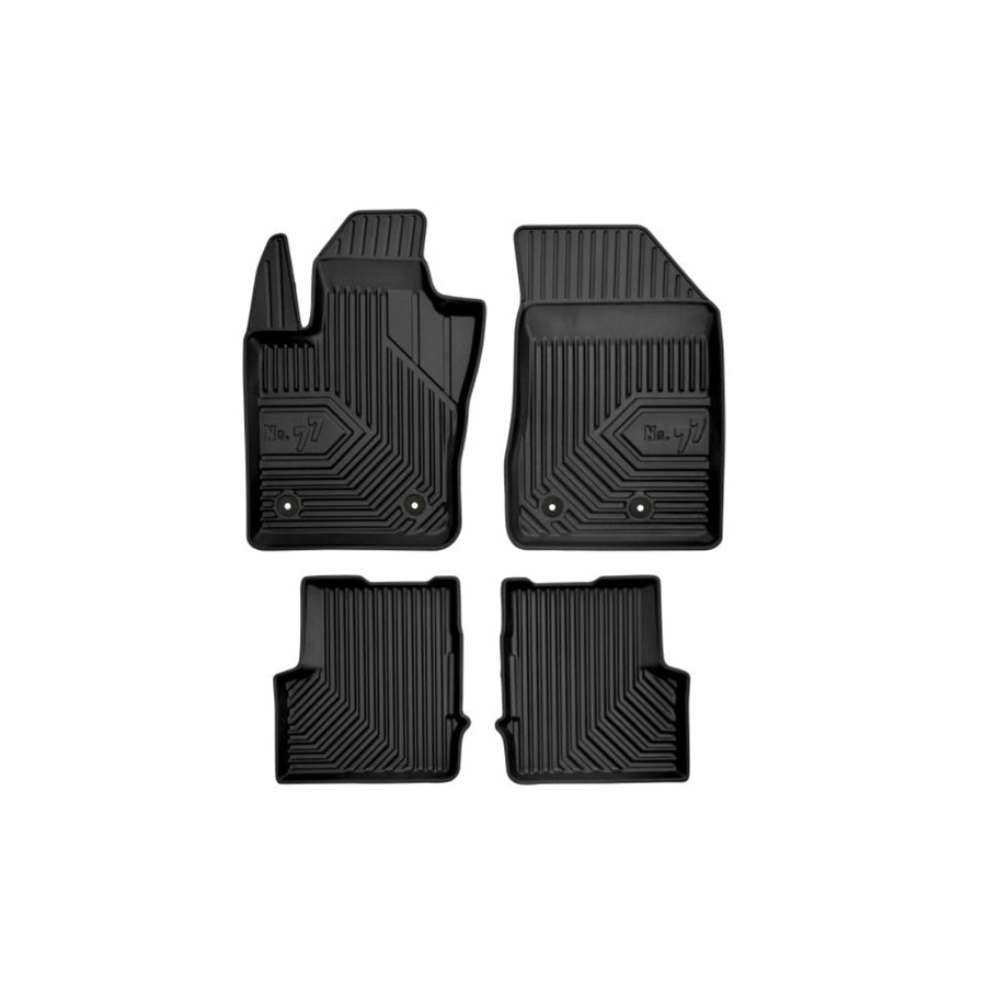 FROGUM Tailored 77408494 Floor mat set Elastomer, Front and Rear, Quantity: 4, Black, (LHD)