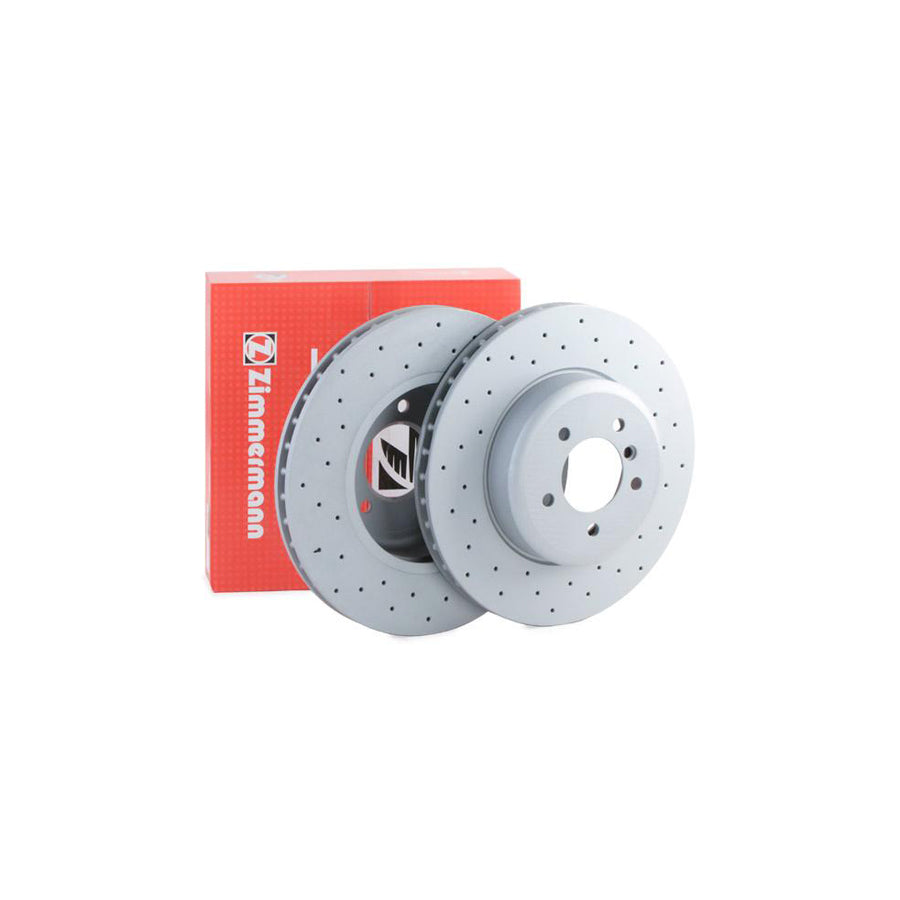 ZIMmERMANN SPORT COAT Z 150 3434 52 Brake Disc Internally Vented Perforated Coated High carbon