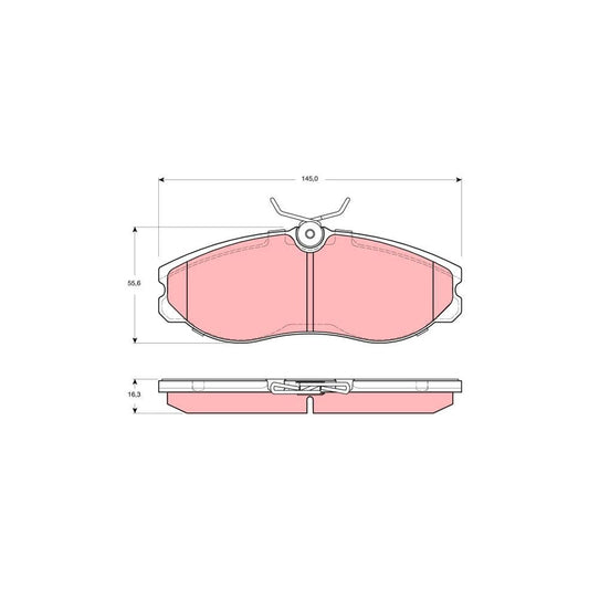 TRW Gdb3313 Brake Pad Set For Nissan Terrano Ii Off Road R20 Not Prepared For Wear Indicator