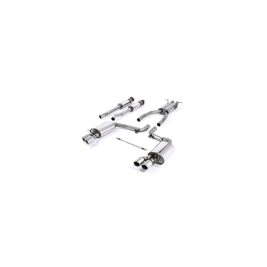 MillTek Audi C6 S6 Resonated Cat-Back Exhaust