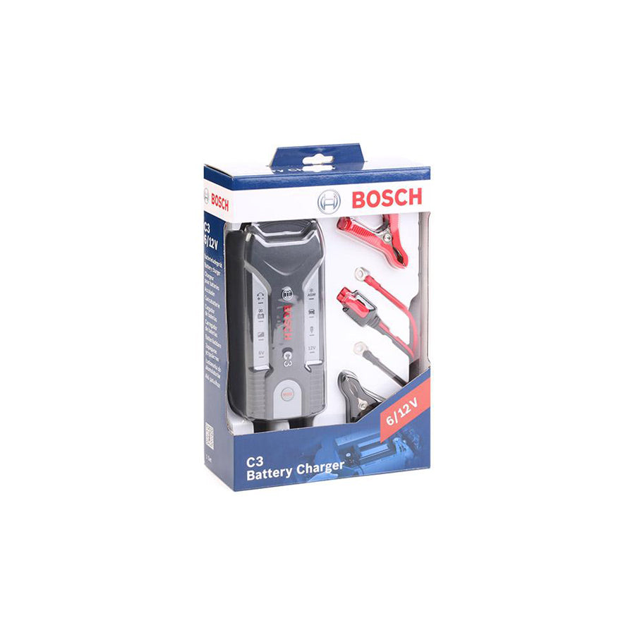 BOSCH C3 0 189 999 03M Battery Charger portable, trickle charger, 0,8A, 12, 6V, 120Ah