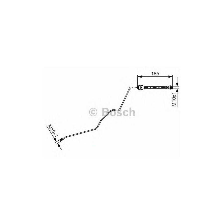 BOSCH 1 987 481 422 Brake Hose 660Mm