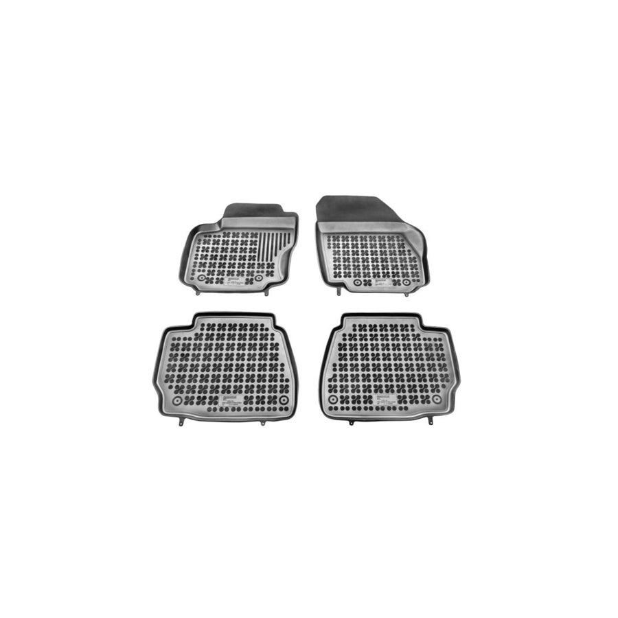 REZAW PLAST Tailored 200605 Floor mat set for FORD MONDEO Elastomer, Front and Rear, Quantity: 4, Black