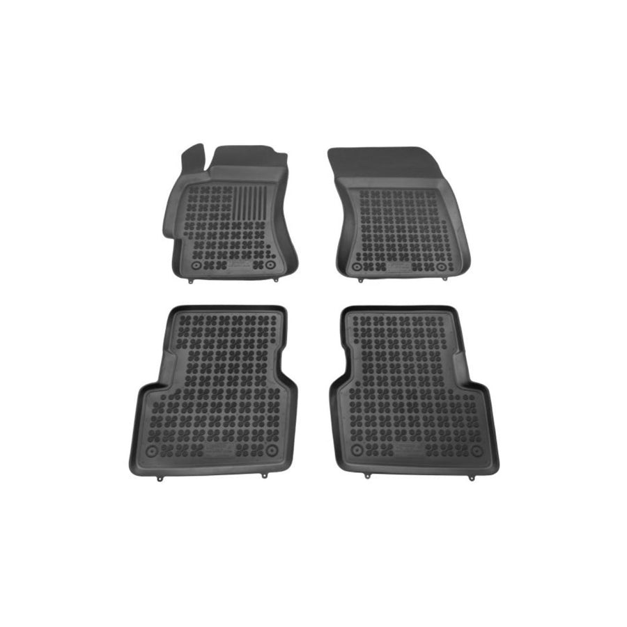 REZAW PLAST 202704 Floor mat set for SUBARU Forester II (SG) Elastomer, Front and Rear, Black