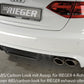 Rieger 00055506 Audi B8 B81 A4 Rear Diffuser for Original Tailpipe Left & RIght