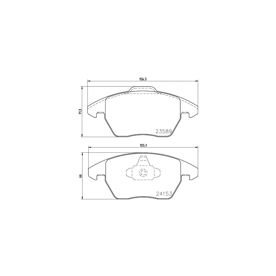 Hella 8DB 355 011 811 Brake Pad Set Not Prepared For Wear Indicator