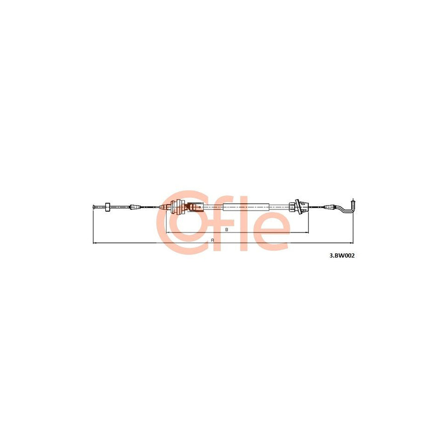 COFLE 3.BW002 Throttle Cable | Duco Car Parts UK Car Parts