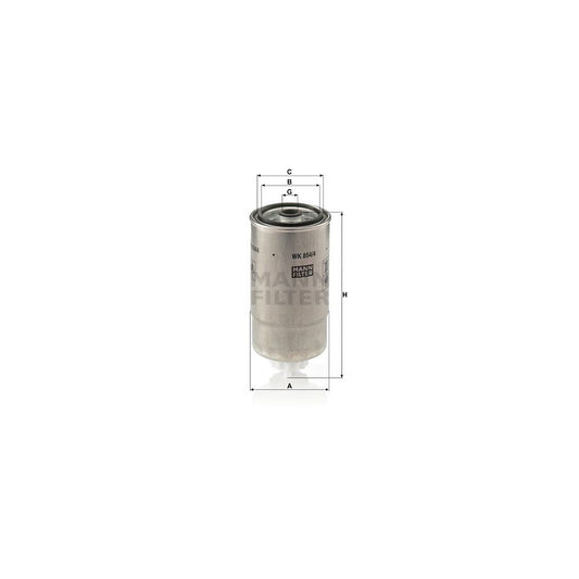 MANN-FILTER WK 854/4 Fuel filter Spin-on Filter