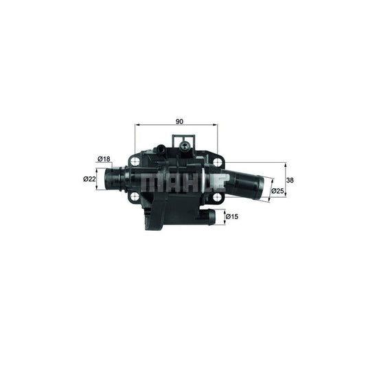 MAHLE ORIGINAL TH 41 83 Engine thermostat Opening Temperature: 83°C, with seal