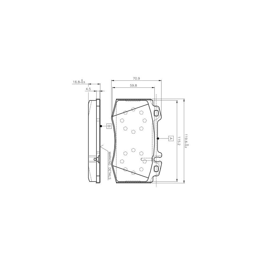 Bosch 0986Tb2377 Brake Pad Set Excl Wear Warning Contact