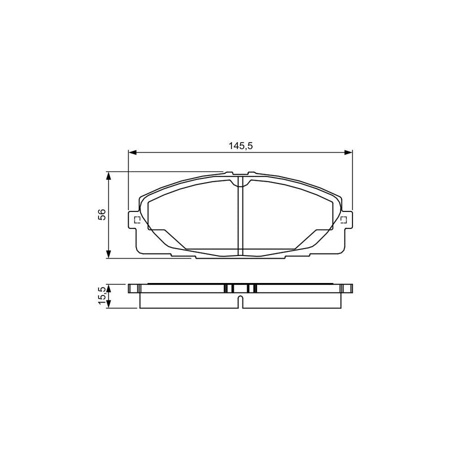 Bosch 0986Tb3214 Brake Pad Set 