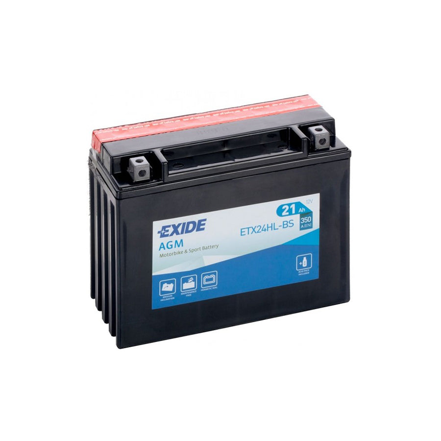 Exide ETX24HLBS Motorcycle Battery 12V 21AH 350A | Duco Car Parts UK Car Parts
