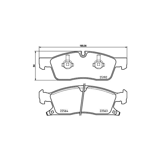Hella 8DB 355 025 541 Brake Pad Set For Jeep Grand Cherokee Iv Wk Wk2 With Acoustic Wear Warning