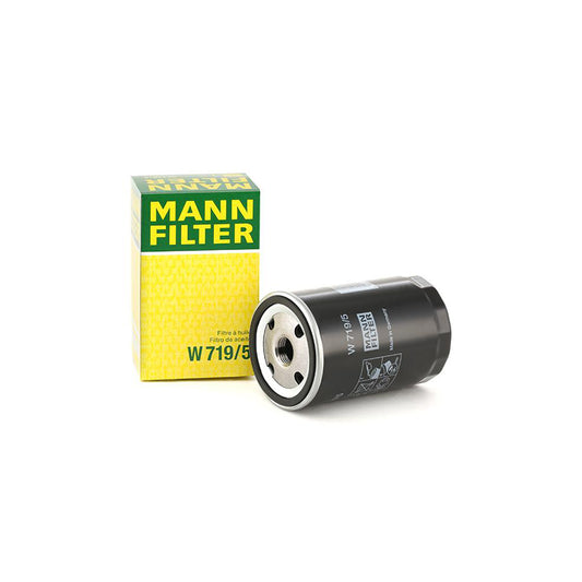 MANN-FILTER W 719/5 Oil Filter Spin-on Filter, with one anti-return valve
