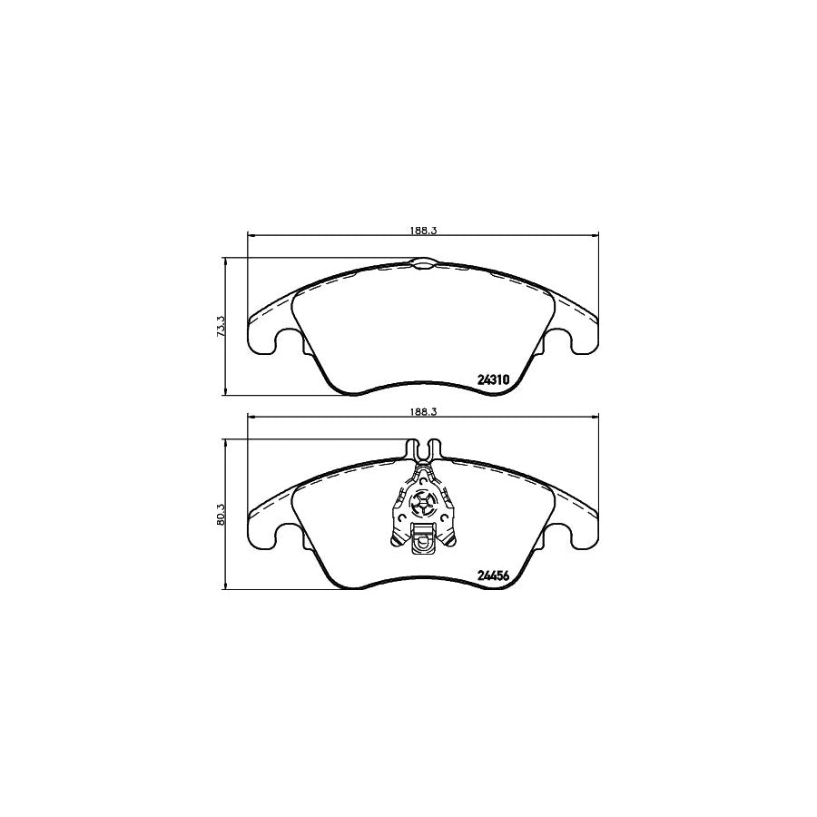 Hella 8DB 355 012 621 Brake Pad Set Prepared For Wear Indicator