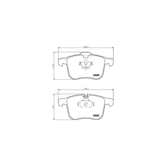 Hella 8DB 355 009 431 Brake Pad Set Prepared For Wear Indicator With Accessories