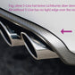 Rieger 00055508 Audi B8 B81 A4 Rear Diffuser for Twin Tailpipe Left & Right